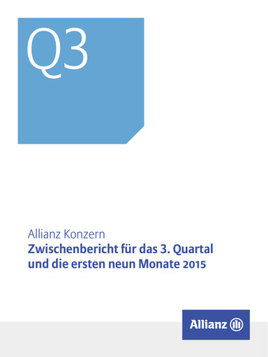Vorschaubild Allianz SE Quartalsbericht 2015-q3