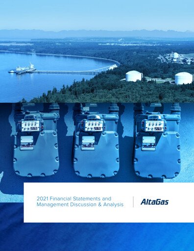 Thumbnail AltaGas
 Annual Report 2021