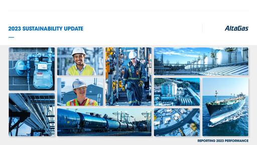 Thumbnail AltaGas
 Sustainability Report 2023