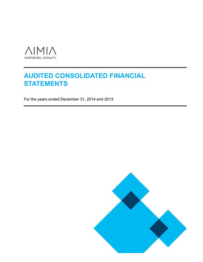 Thumbnail Aimia Financial Statement 2014