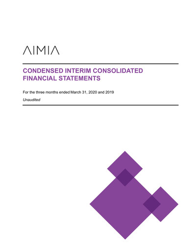 Thumbnail Aimia Financial Statement 2020-q1
