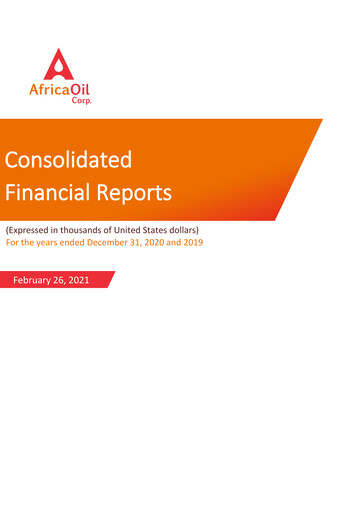 Vorschaubild Africa Oil Finanzmitteilung 2020