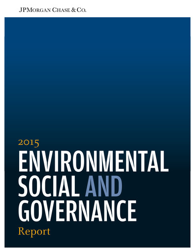 Thumbnail JPMorgan Chase ESG Report 2015