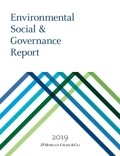 Thumbnail JPMorgan Chase ESG Report 2019