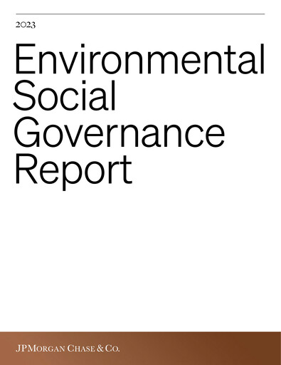 Thumbnail JPMorgan Chase ESG Report 2023