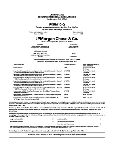Vorschaubild JPMorgan Chase Quartalsbericht 2025-q1