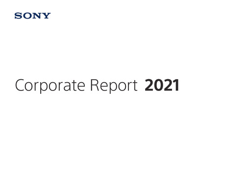 Thumbnail Sony Annual Report 2021