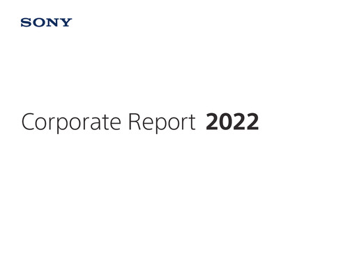 Thumbnail Sony Annual Report 2022