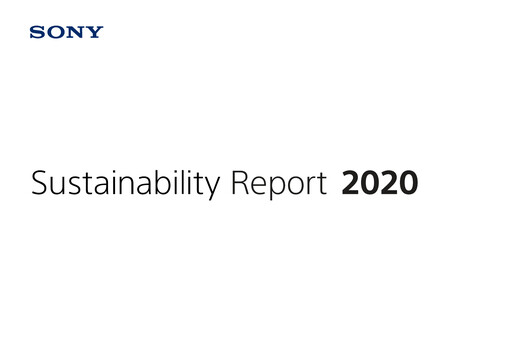 Thumbnail Sony Sustainability Report 2020