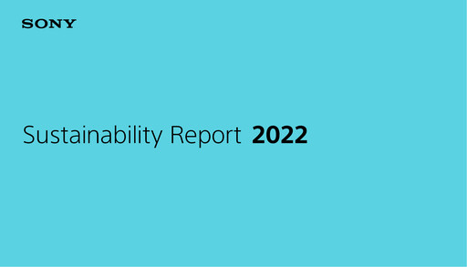 Thumbnail Sony Sustainability Report 2022