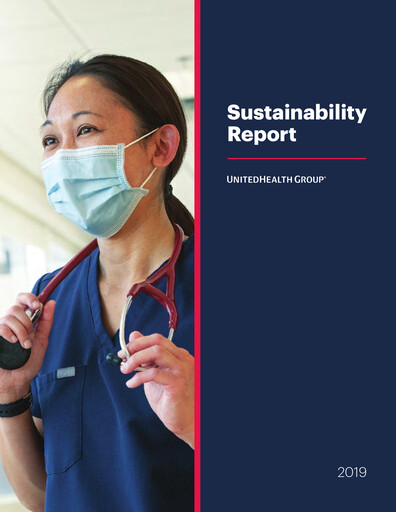 Thumbnail UnitedHealth Sustainability Report 2019