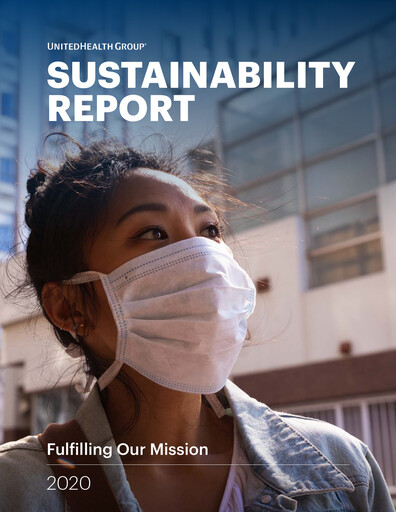 Thumbnail UnitedHealth Sustainability Report 2020