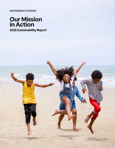 Thumbnail UnitedHealth Sustainability Report 2022