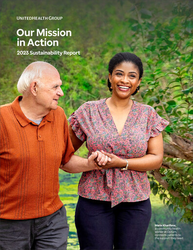 Thumbnail UnitedHealth Sustainability Report 2023