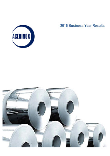 Thumbnail Acerinox Financial Report 2015