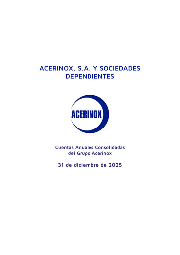 Thumbnail Acerinox Financial Statement 2025
