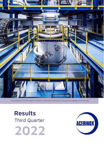 Thumbnail Acerinox Quarterly Report 2022-q3
