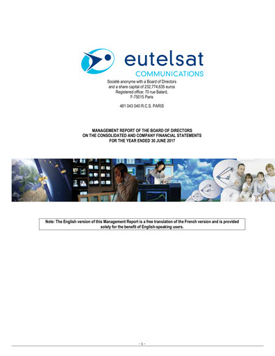 Thumbnail Eutelsat Financial Report fy2017