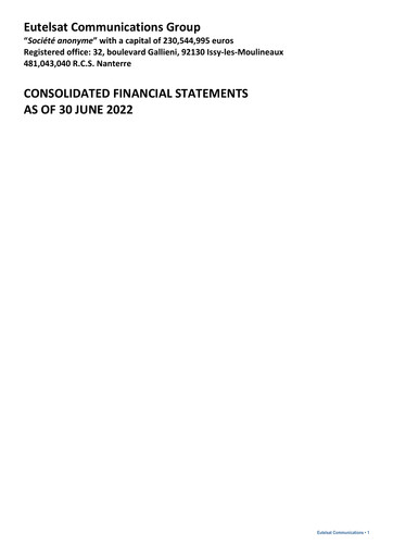 Thumbnail Eutelsat Financial Statement 2021-2022
