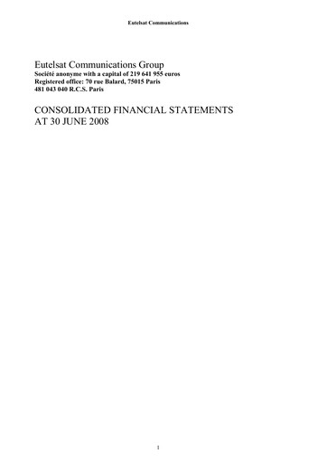 Thumbnail Eutelsat Financial Statement fy2008
