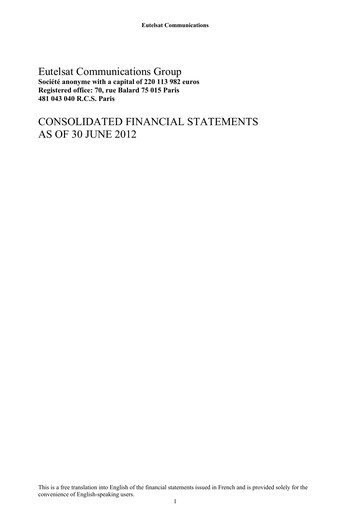 Thumbnail Eutelsat Financial Statement fy2012