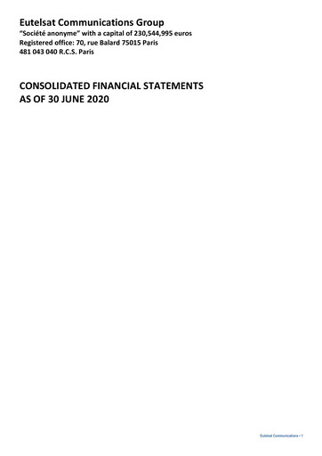 Thumbnail Eutelsat Financial Statement fy2020