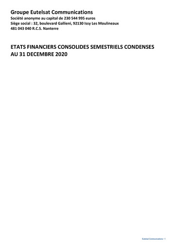 Thumbnail Eutelsat Financial Statement 2020-h1