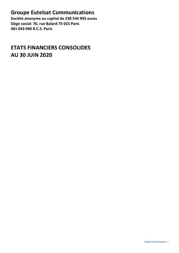 Thumbnail Eutelsat Financial Statement 2020