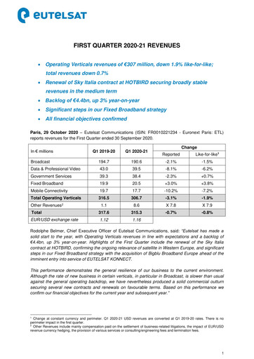 Thumbnail Eutelsat Quarterly Report 2020-q1