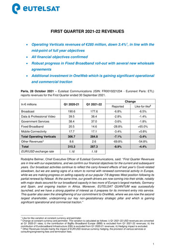 Thumbnail Eutelsat Quarterly Report 2021-q1