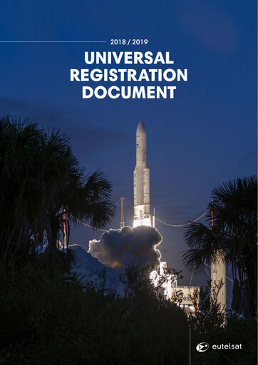 Thumbnail Eutelsat Universal Registration Document 2018-2019