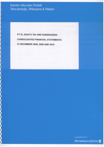 Thumbnail XL Axiata
 Financial Statement 2010