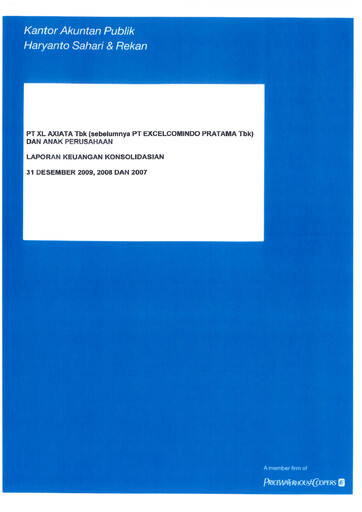 Thumbnail XL Axiata
 Financial Statement 2009