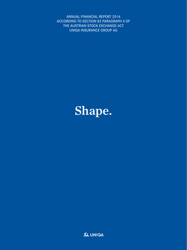 Thumbnail Uniqa Insurance Group
 Financial Statement 2014