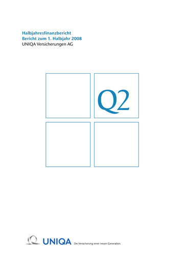 Thumbnail Uniqa Insurance Group
 Half-year Report 2008-h1