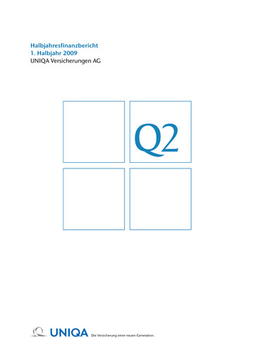 Thumbnail Uniqa Insurance Group
 Half-year Report 2009-h1