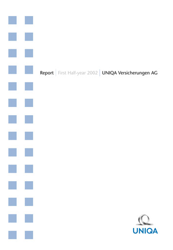 Thumbnail Uniqa Insurance Group
 Half-year Report 2002-h1