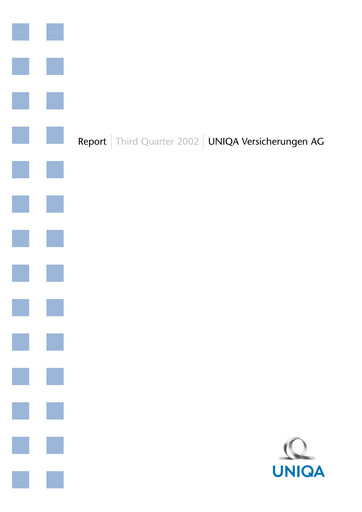Thumbnail Uniqa Insurance Group
 Quarterly Report 2002-q3