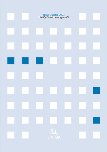 Thumbnail Uniqa Insurance Group
 Quarterly Report 2003-q3