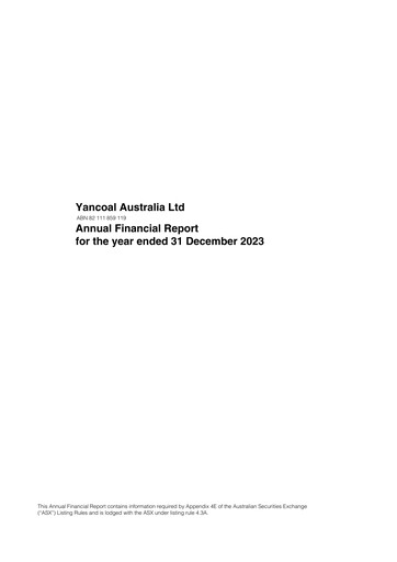 Thumbnail Yancoal Financial Report 2023