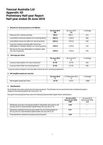 Thumbnail Yancoal Half-year Report 2016-h1