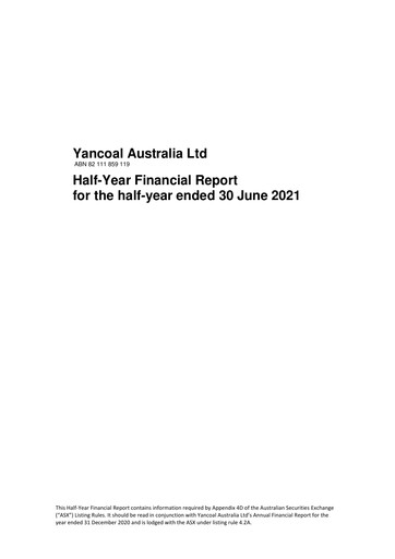Thumbnail Yancoal Half-year Report 2021-h1