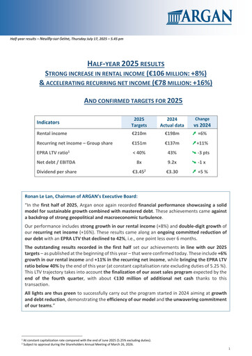 Thumbnail Argan SA Half-year Report 2025-h1