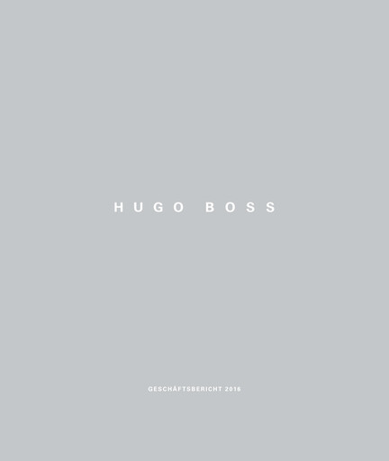 Vorschaubild HUGO BOSS Jahresbericht 2016