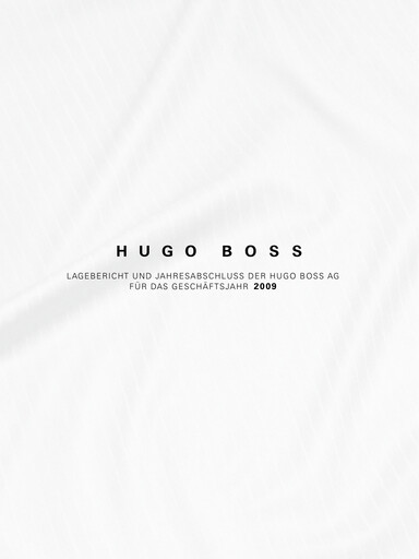 Thumbnail HUGO BOSS Financial Statement 2009