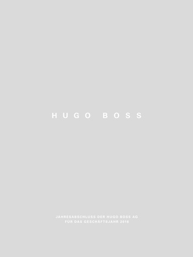 Thumbnail HUGO BOSS Financial Statement 2016