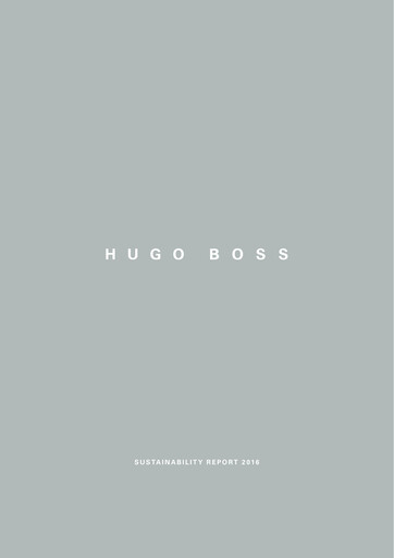 Thumbnail HUGO BOSS Sustainability Report 2016