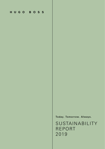 Thumbnail HUGO BOSS Sustainability Report 2019