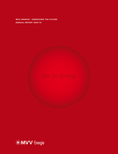Thumbnail MVV Energie Annual Report 2009-2010