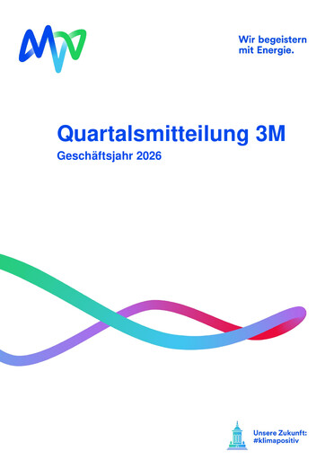 Miniature MVV Energie Rapport trimestriel 2026-q1